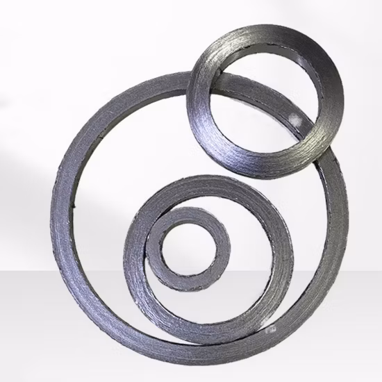 Flexible Graphite Packing Ring / Expanded Graphite Rings Graphite Valve Seal Ring